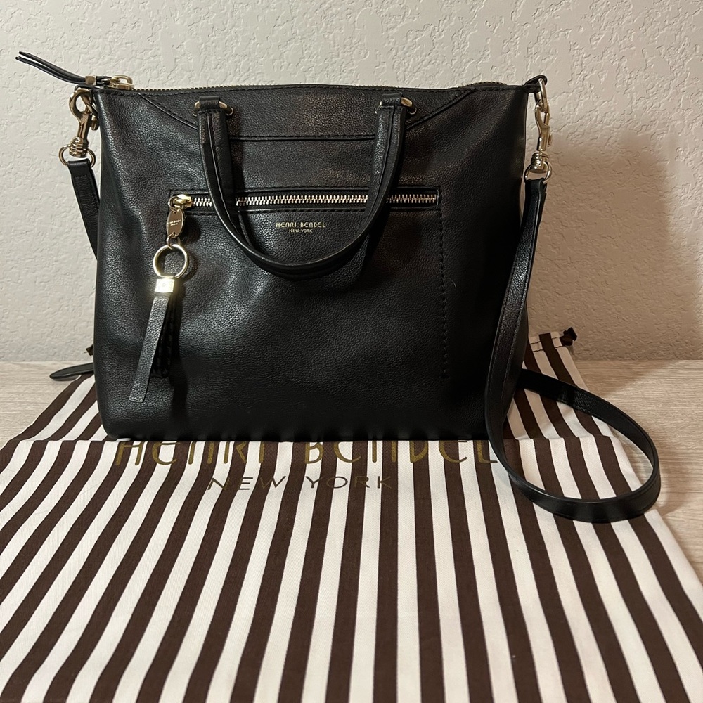 Henri bendel used crossbody bag in black